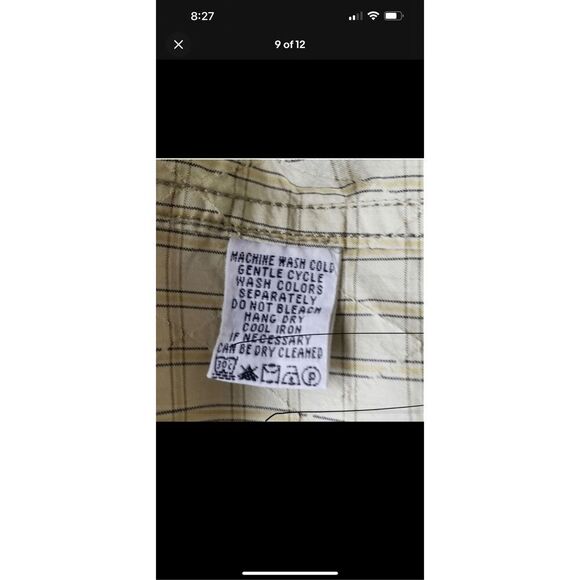 Tommy Bahama Men Green Ombre Geometric Silk Cotton Long Sleeve Button Shirt M - Picture 11 of 12